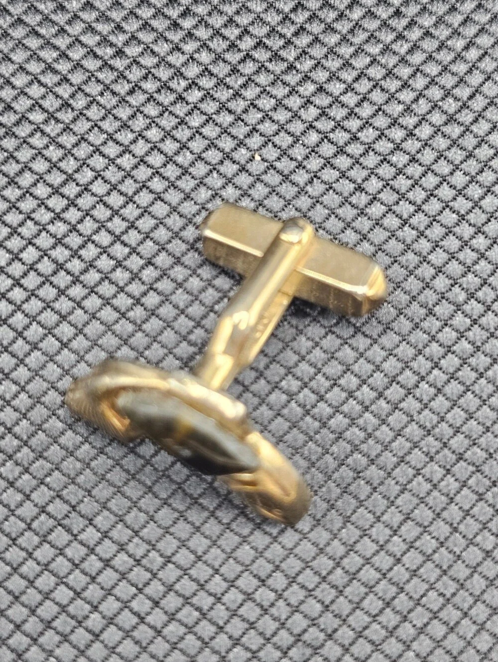 Vintage Gold Tone Fish Shaped Cufflink